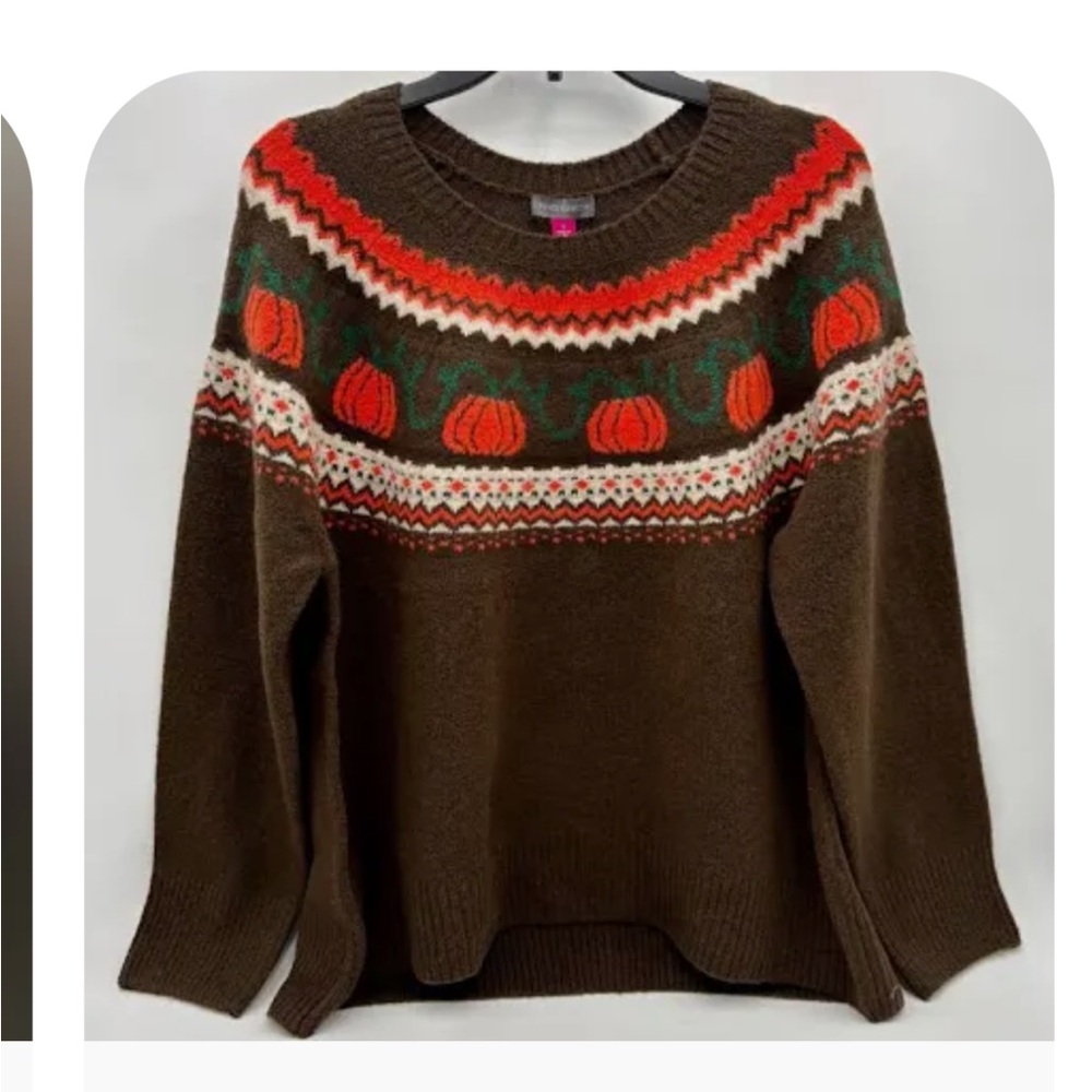 Women’s Vince Camuto Halloween sweaters size 2xl pumpkins on top
